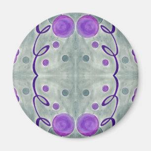 Gray Globes Blanket Magnet