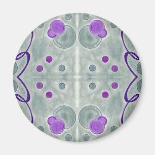 Gray Globes Blanket Magnet