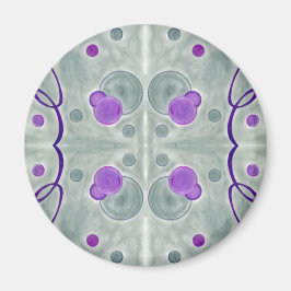 Gray Globes Blanket Magnet