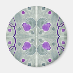 Gray Globes Blanket Magnet