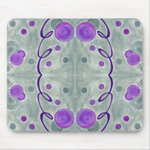 Gray Globes Blanket Mousepad