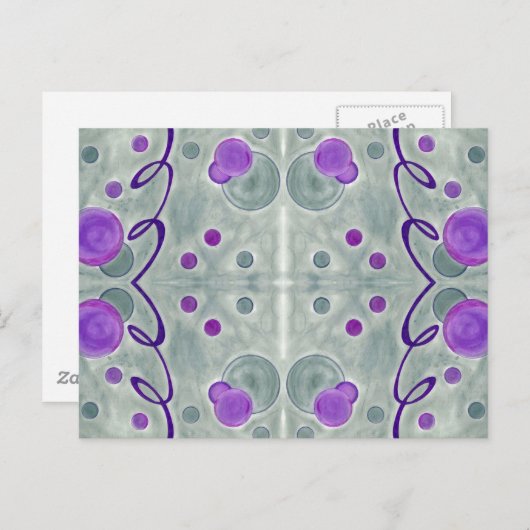 Gray Globes Blanket Postcard Postkarte (Vorne/Hinten)