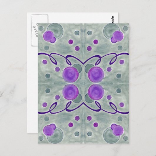 Gray Globes Blanket Postcard Postkarte (Vorne/Hinten)