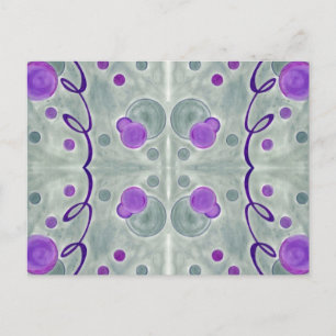 Gray Globes Blanket Postcard Postkarte