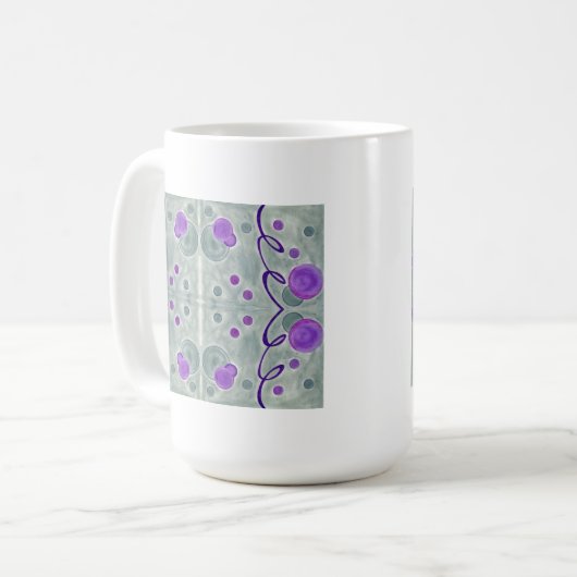 Gray Globes Blanket Tasse (Vorderseite Links)