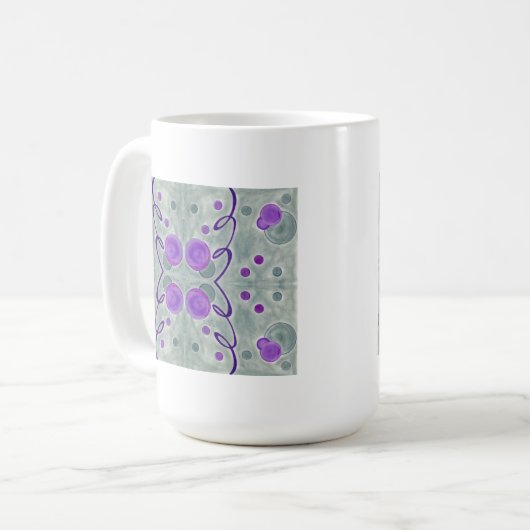 Gray Globes Blanket Tasse (Vorderseite Links)