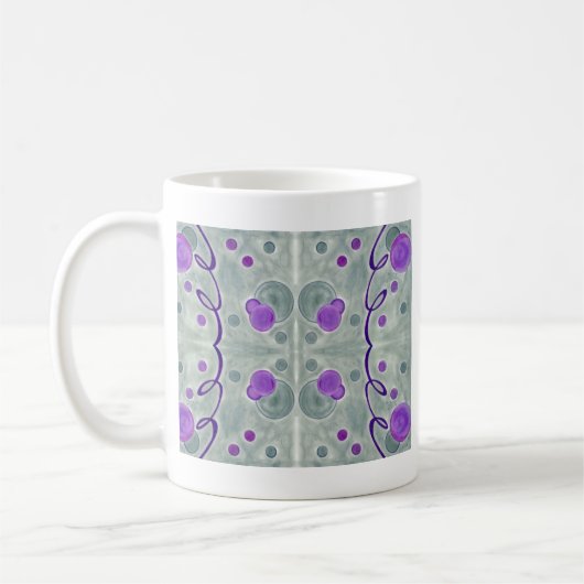 Gray Globes Blanket Tasse (Links)