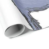 Gray Goat Sketch Geschenkpapier (Rolleneckpunkt)