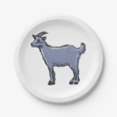 Gray Goat Sketch Pappteller (Vorderseite)