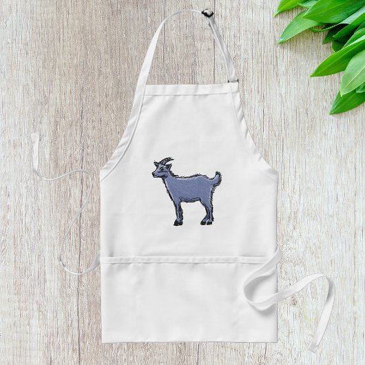 Gray Goat Sketch Schürze
