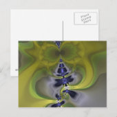 Gray Goblin in Green, Fun Spooky Imp Postkarte (Vorne/Hinten)