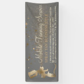 Gray Gold Bronze Spray Tanning Banner (Vertikal)