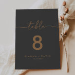 Gray Gold Classic Wedding Tischnummer<br><div class="desc">Diese klassische Tischnummer in Grau ist perfekt für eine Hochzeit. Das einfache und elegante Design zeichnet sich durch klassische und extravagante Schriftzeichen in Gold aus. Das ist eine zweiseitige Tischnummer. Fügen Sie jede benötigte Tischnummer individuell in Ihren Warenkorb.</div>