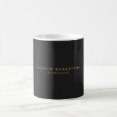 Gray Gold Farbe Beruflich Minimalistisch klassisch Kaffeetasse (Mittel)