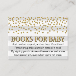 Gray Gold Glitzer Neutral Baby Shower Buy Request Begleitkarte
