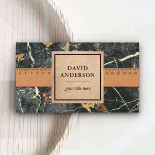 Gray Gold Granite Splashback Küche Countertop Visitenkarte
