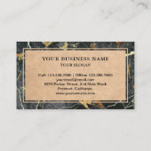 Gray Gold Granite Splashback Küche Countertop Visitenkarte (Rückseite)