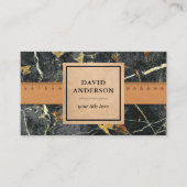 Gray Gold Granite Splashback Küche Countertop Visitenkarte (Vorderseite)