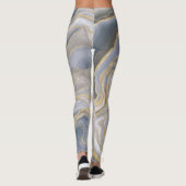 Gray Gold Liquid Painting Leggings (Rückseite)
