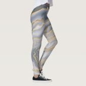 Gray Gold Liquid Painting Leggings (Rechts)