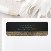 Gray & Gold Moderne Glam Sequins Chic Einladung (Insitu)