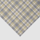 GRAY GOLD WHITE KARIERT PATTERN SEIDENPAPIER (Detail)