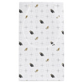 Gray Graduation Caps und Diploma Pattern Kleine Geschenktüte (Rückseite)