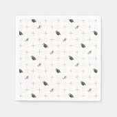 Gray Graduation Caps und Diploma Pattern Serviette (Vorderseite)