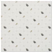 Gray Graduation Caps und Diploma Pattern Stoff (Muster)