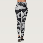 Gray Graffiti Panda Legierung Leggings (Rückseite)