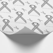 Gray / Gray Alternating Rot von Kenneth Yoncich Geschenkpapier (Ecke)