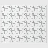 Gray / Gray Alternating Rot von Kenneth Yoncich Geschenkpapier (Flach)