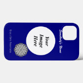 Gray/Gray Blume Ribbon Tmpl von Kenneth Yoncich Case-Mate iPhone Hülle (Rückseite (Horizontal))