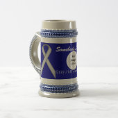 Gray/Gray Standard Ribbon Tmpl von Kenneth Yoncich Bierglas (Vorderseite Links)