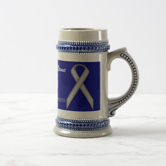 Gray/Gray Standard Ribbon Tmpl von Kenneth Yoncich Bierglas (Rechts)