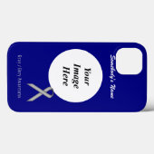 Gray/Gray Standard Ribbon Tmpl von Kenneth Yoncich Case-Mate iPhone Hülle (Rückseite (Horizontal))