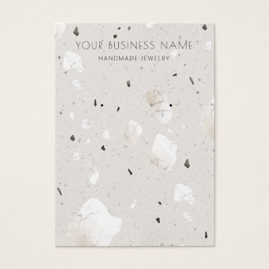 Gray Gray Terrazzo Earring Display Cards (Vorderseite)
