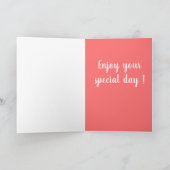 Gray Great Dane Geburtstag Karte (Innenseite)