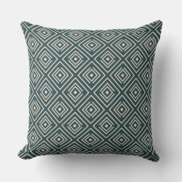 GRAY GREEN MODERN THROW PILLOW KISSEN