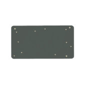 Gray Green Self-Print Address Label Adressaufkleber (Vorne)