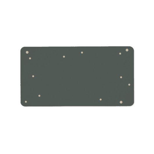 Gray Green Self-Print Address Label Adressaufkleber (Vorne)
