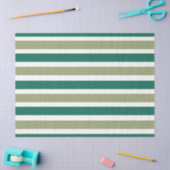 Gray Green Stripes Seidenpapier (Basteln)
