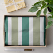 Gray Green Stripes Seidenpapier (Geschenk)