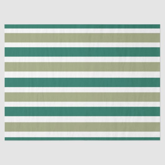 Gray Green Stripes Seidenpapier (Vorderseite)