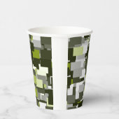 Gray Green Urban Camouflage Pappbecher (Rechts)