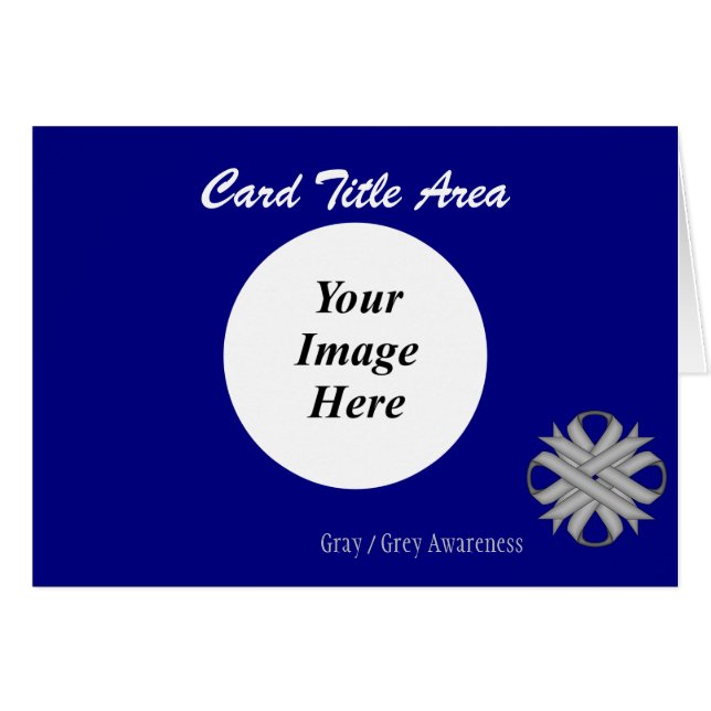 Gray / Grey Clover Ribbon Tmpl by Kenneth Yoncich (Vorderseite (Horizontal))