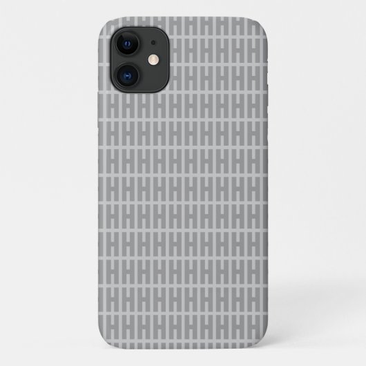 GRAY GRID iPhone 11 Fall Case-Mate iPhone Hülle (Rückseite)