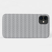 GRAY GRID iPhone 11 Fall Case-Mate iPhone Hülle (Rückseite (Horizontal))