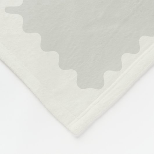 Gray Groovy Karos Gestreiftes Muster Fleecedecke (Ecke)