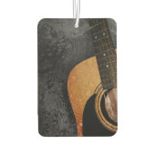 Gray Grunge Acoustic Gitarre individuell anpassbar Autolufterfrischer (Rückseite)